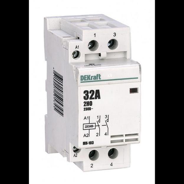 Контактор модульный МК-103 2НО 63А 230В DEKraft 18085DEK фото 1