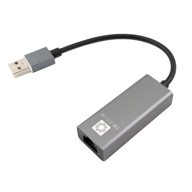 5bites Кабель-адаптер UA2-45-15BK USB2.0 / RJ45 100MB / AL / GREY фото 1