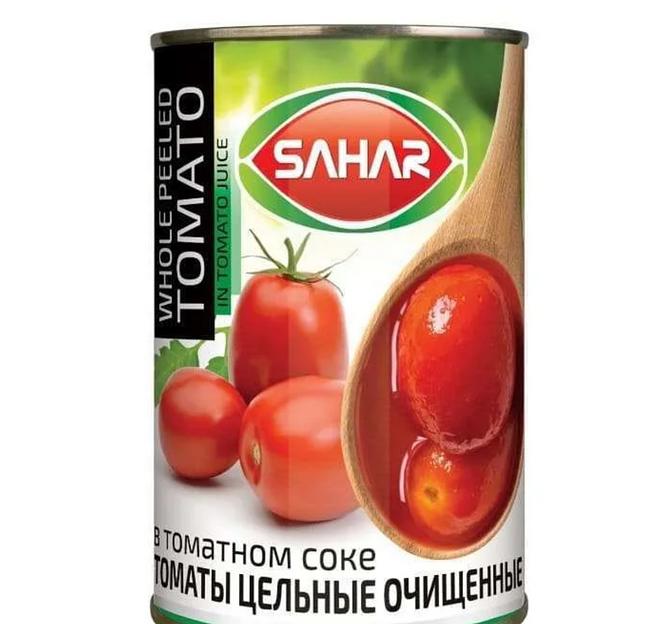 Томаты цельные очищенные в томатном соусе Sahar food ОПТ фото 1