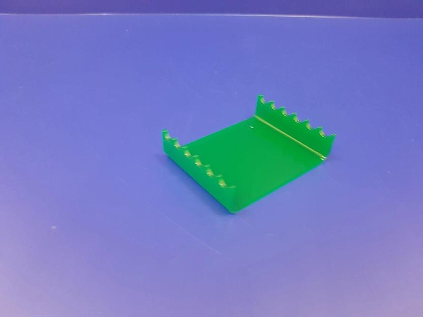 Подставка для ручек карандашей кистей 6 секции ( горизонтальное размещение, зеленая) фото 3