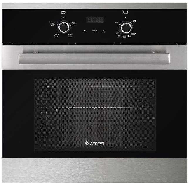 Духовой шкаф Газовый Gefest ДГЭ 621-03 Н5 нержавеющая сталь/черный фото 1