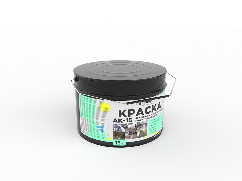 Краска для бетонных полов износостойкая акриловая АК-15 «Грида» фото 1