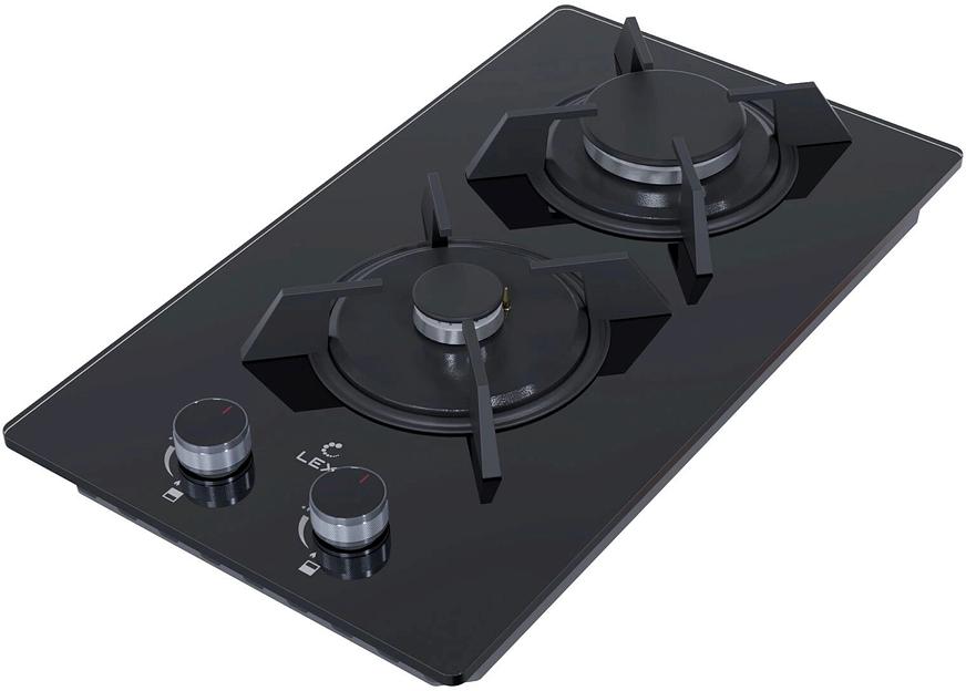 Газовая варочная поверхность Lex GVG 323A BBL черный фото 2