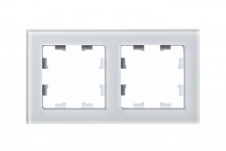 Systeme electric ATN320102 Рамка 2-постовая ATLASDESIGN NATURE, СТЕКЛО БЕЛЫЙ фото 3