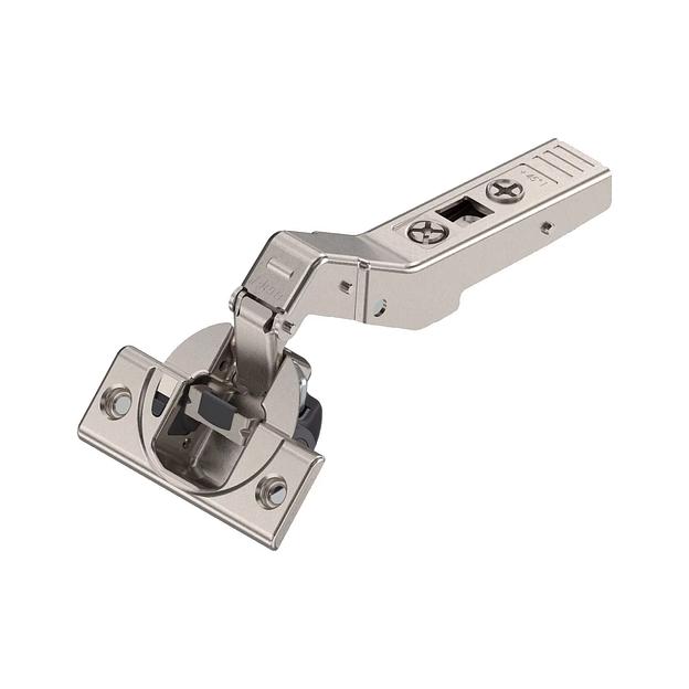 79B9658 CLIP top BLUMOTION угловая петля 45°, полунакладная I, чашка петли: на шурупы ОПТ фото 1