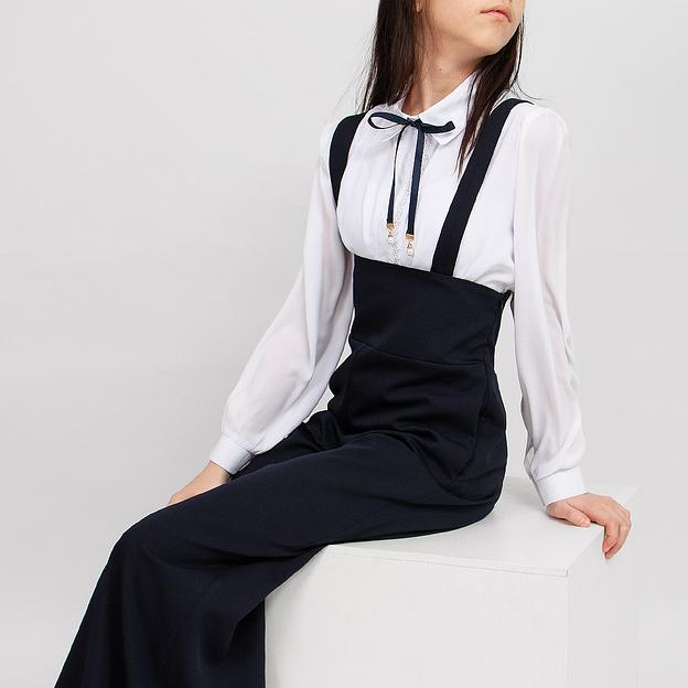 Брюки для девочки Соль&Перец тёмно-синий, арт.SP7-762 ОПТ фото 6