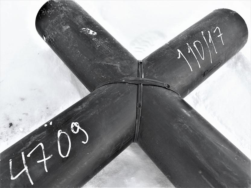 Крестовина 110x110 мм ПЭ100 SDR11 фото 1