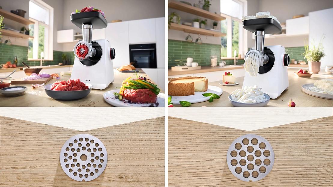 Мясорубка Bosch MFWS607W белый фото 9