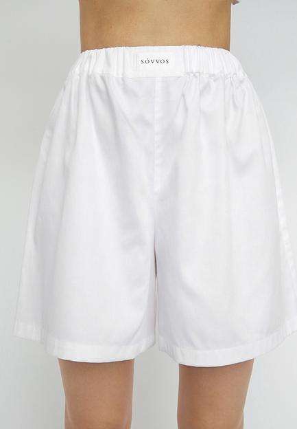 Шорты расклешенные без кармана белые, опт фото 1