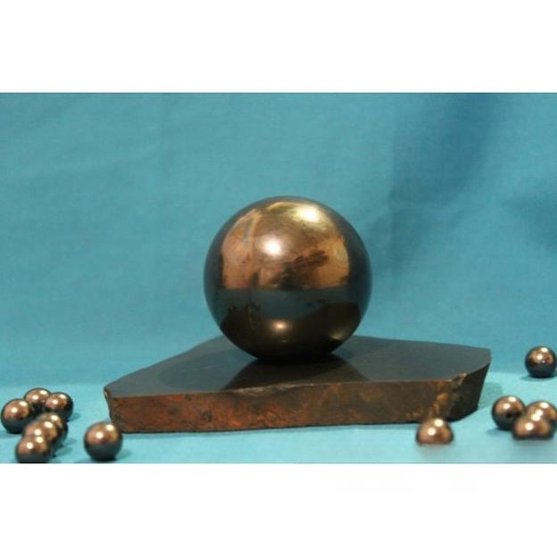 Шар из шунгита полированный 11 см ОПТ фото 2