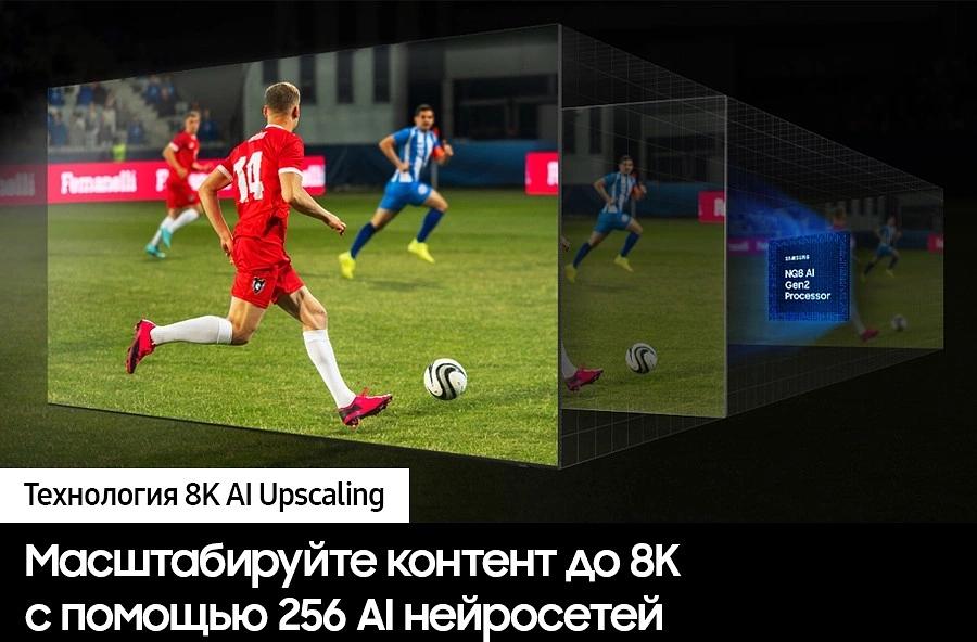 Телевизор QLED Samsung 65" QE65QN800DUXRU Q черный титан/серебристый 8K Ultra HD 120Hz DVB-T2 DVB-C DVB-S2 USB WiFi Smart TV фото 8