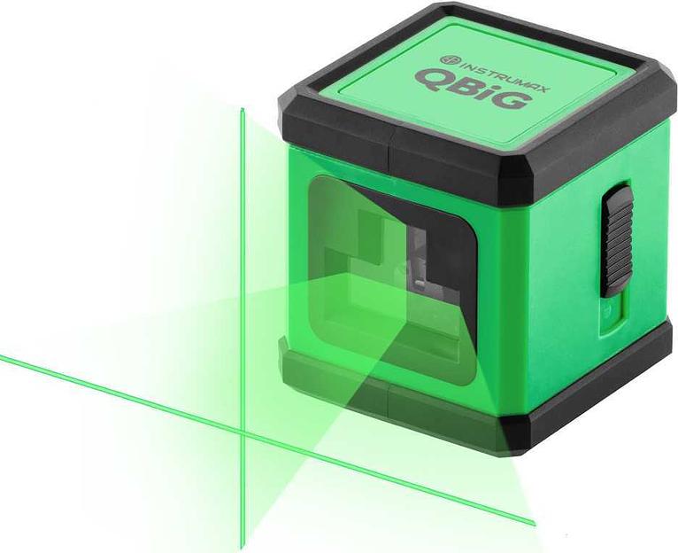 Уровень лазер. Instrumax QBiG 2кл.лаз. 2нм цв.луч. зеленый 2луч. (IM0126) фото 5