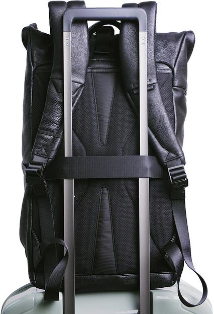 Рюкзак Piquadro Than CA6612S135/N роллтоп черный кожа фото 7