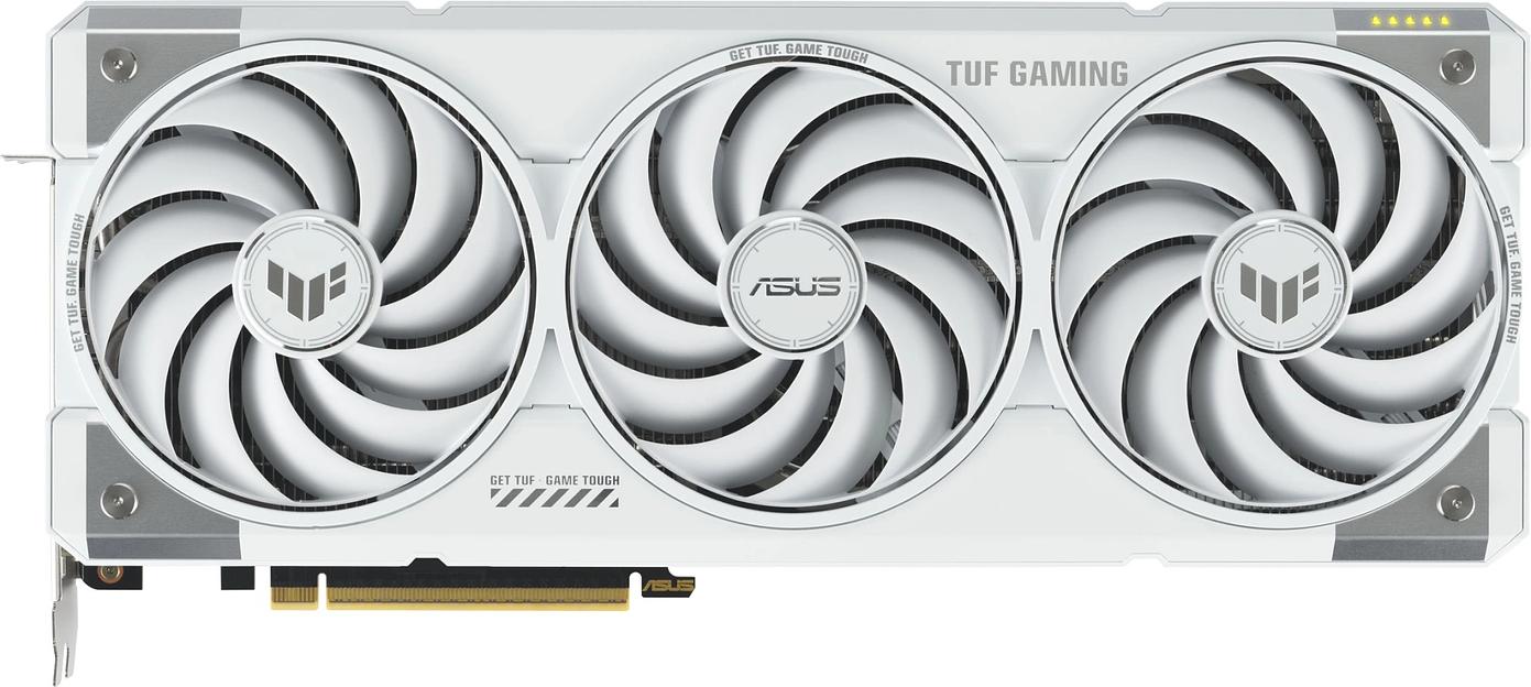 Видеокарта Asus PCI-E 5.0 TUF-RTX5070TI-O16G-WHITE-GAMING NVIDIA GeForce RTX 5070TI 16Gb 256bit GDDR7 2588/28000 HDMIx2 DPx3 HDCP Ret фото 1