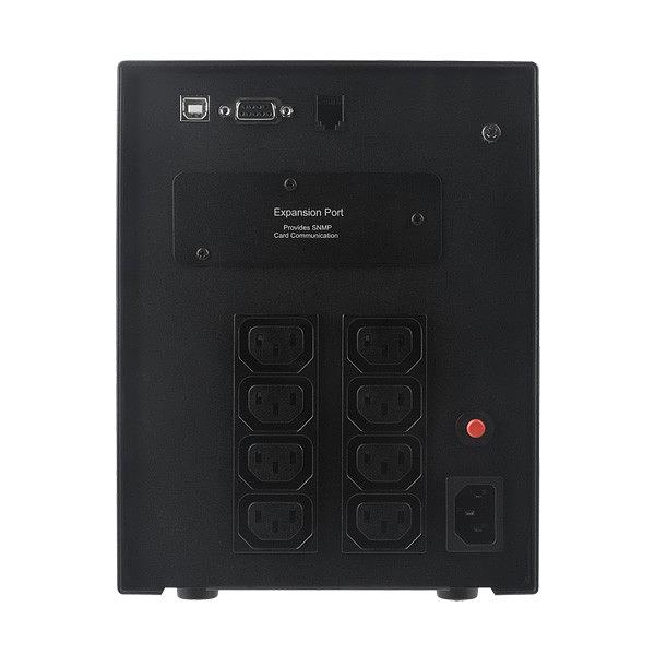 ИБП CyberPower PR1500ELCD, Line-Interactive, 1500VA/1350W, 8 IEC-320 С13 розеток, USB&Serial, SNMPslot, LCD дисплей, Black, 0.5х0.3х0.35м., 28.3кг. CyberPower PR1500ELCD фото 3
