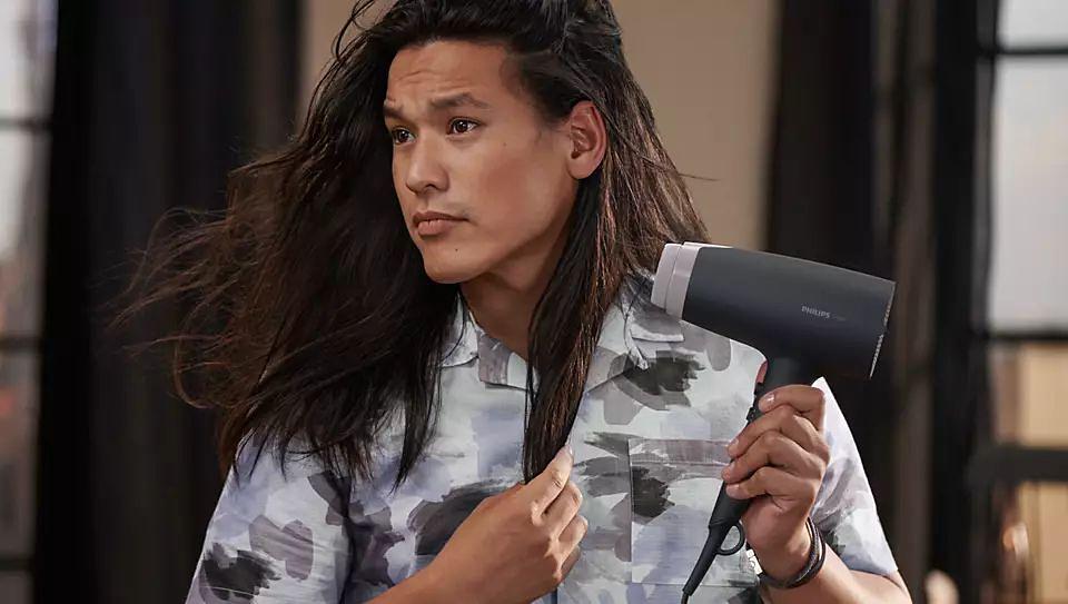 PHILIPS BHD351/10 Фен,2100 Вт, черный/фиолетовый фото 8