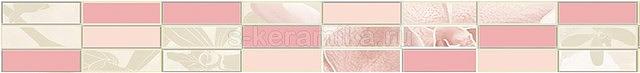 Плитка керамическая CERSANIT Gentle 350x40 бордюр цветы GT1M011 фото 1