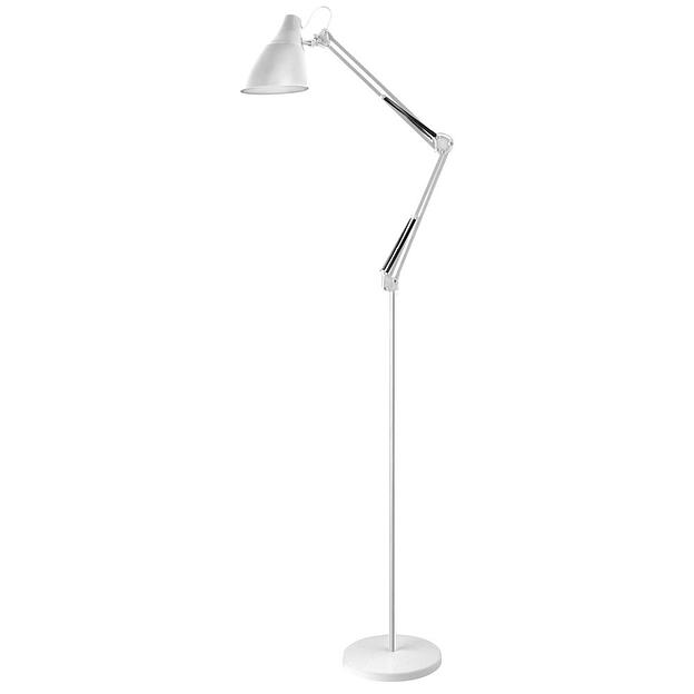 Camelion KD-332 C01 белый (Светильник напольный, торшер, 230V, 40W, E27) фото 1