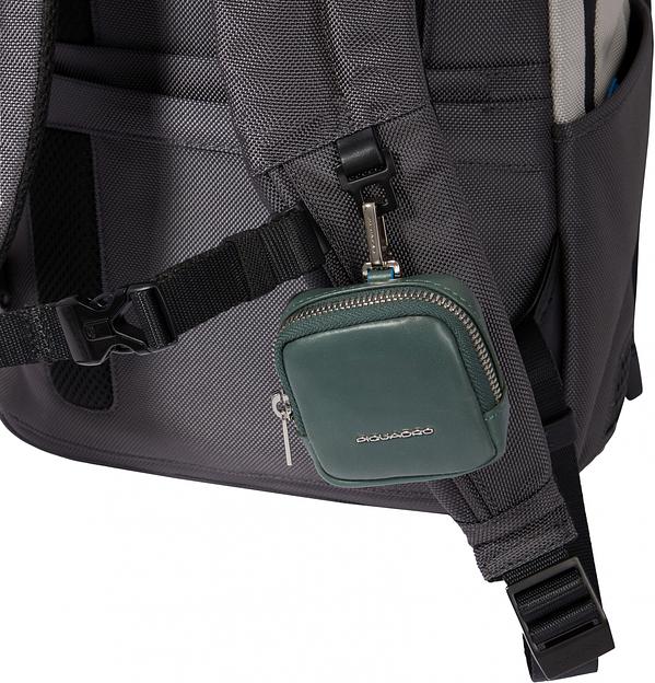 Рюкзак Piquadro Brief2 Special CA3214BR2S/GRN серый/черный нейлон/натур.кожа фото 5
