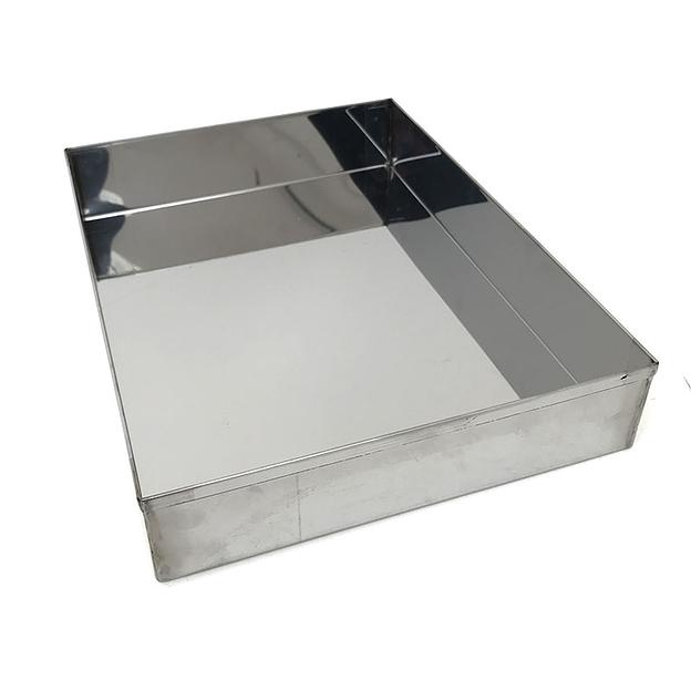 Противень 400х300 мм высота 70 мм 4 борта нержавеющая сталь фото 1