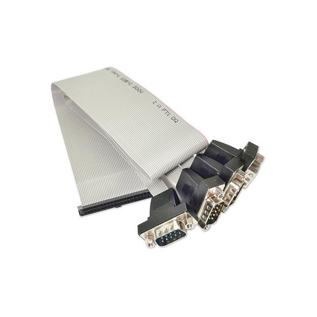 Кабель Advantech 1700000447 F Кабель на 4 порта СОМ RS-232, ПВХ, IDC 40P-2.0 - 4xRS-232 D-SUB 9P (M), изоляция 5 В Advantech F Cable IDE#2 40P-2.0/D-SUB 9P(M)*4 45cm фото 1