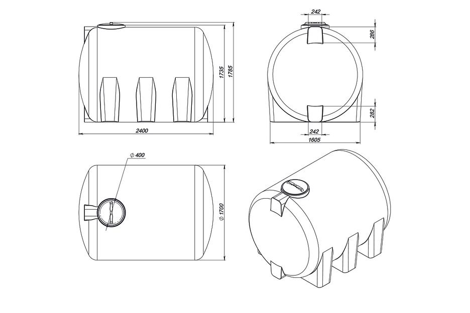 Емкость H 5000 л фото 2