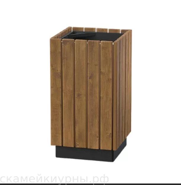 Металлическая урна для мусора «Квадро» ОПТ  фото 1