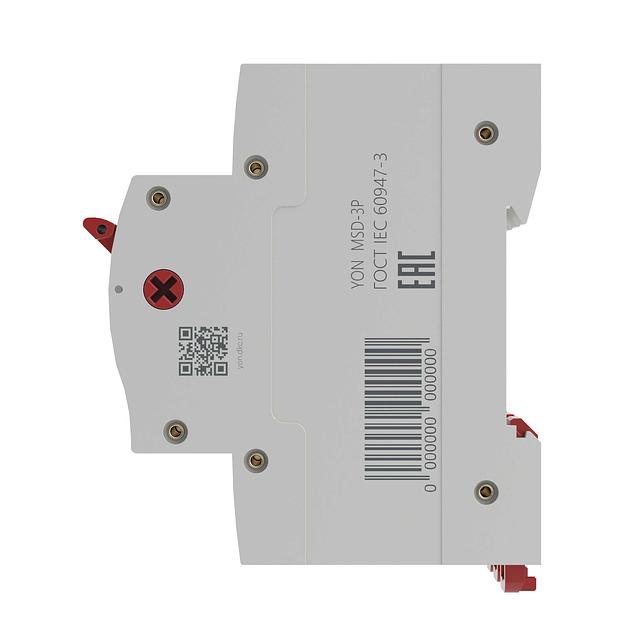 Выключатель нагрузки трёхполюсный 40A MSD-3P40 фото 3
