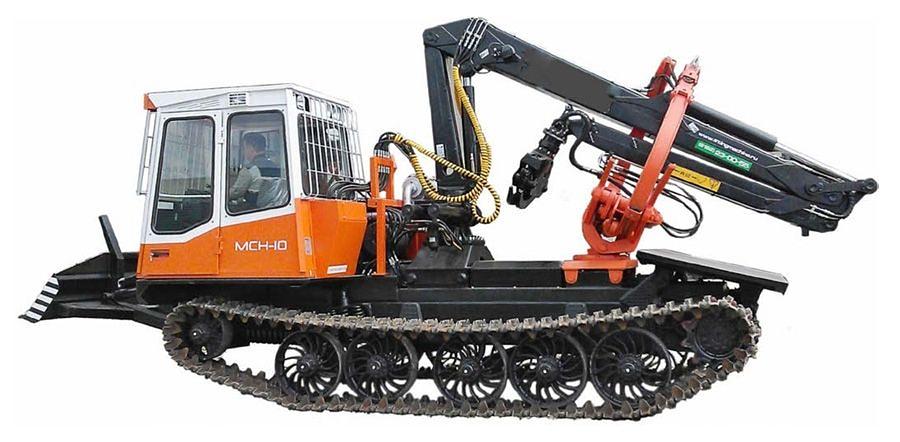 Бесчокерный трелевочный трактор ЛП-18К на шасси МСН-10 фото 2