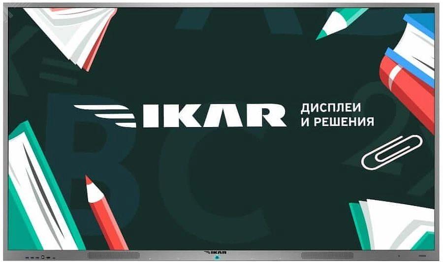 Панель Ikar 65" ИП 65-217-410 черный IPS LED 8ms 16:9 DVI HDMI M/M матовая 4000:1 700cd 178гр/178гр 3840x2160 VGA DP SPDIF UHD USB 43кг (RUS) фото 1