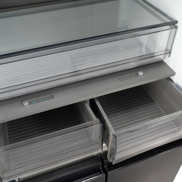 Холодильник Hyundai CM45043F 3-хкамерн. черная сталь фото 8