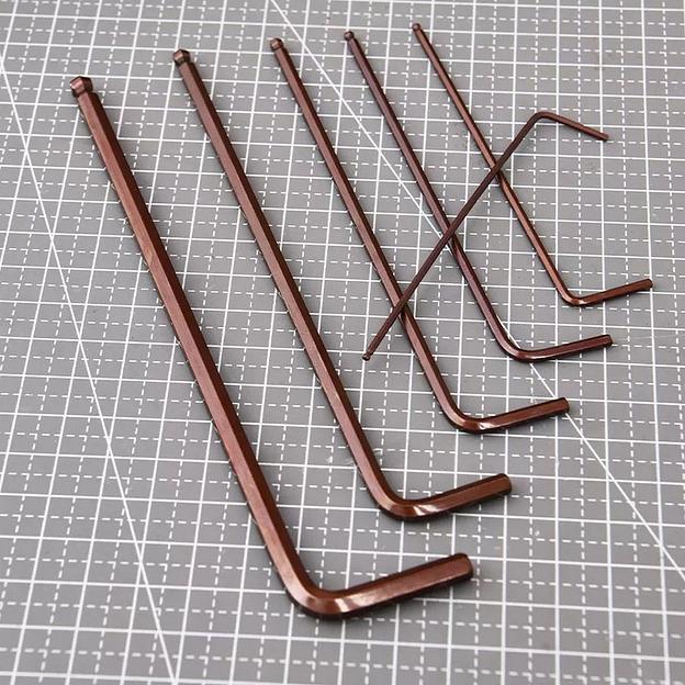 Ключ Deli Набор шестигранных ключей с шаром сверхдлинных Deli DL230809G 9 шт Cr-V, размеры 1,5,2,2,5,3,4,5,6,8,10мм, пластиковый держатель фото 2