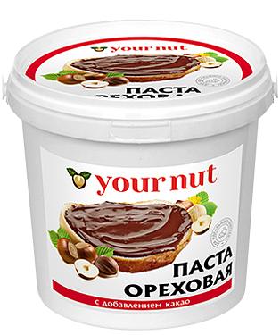 Паста Your Nut ореховая с добавлением какао 1000 г ОПТ фото 1