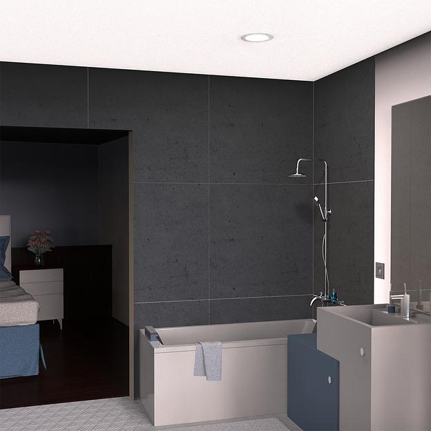 Светильник светодиодный встраиваемый ДВО-5,5 Вт 450 Лм 4000K круг IP54 90х44 мм 210-240 В белый LED Downlight Elementary Gauss Gauss 999420205 фото 6