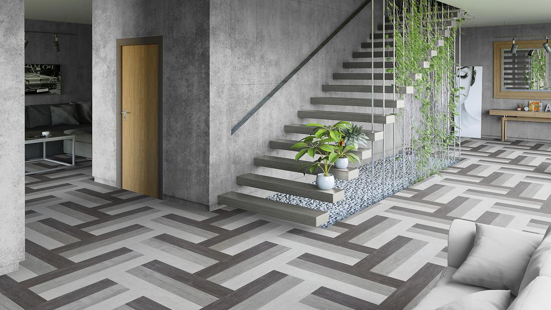 Модульные коммерческие LVT покрытия в плитках и планках класс 34/43 ОПТ фото 4