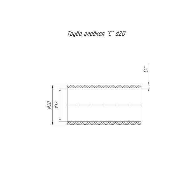 Промрукав 161057 Труба гладкая ПНД средняя d20 мм (1,5мм) (100м/уп) фото 2