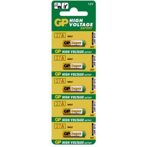 Батарейка GP Ultra Alkaline 27AE, 12V, 5 шт фото 1
