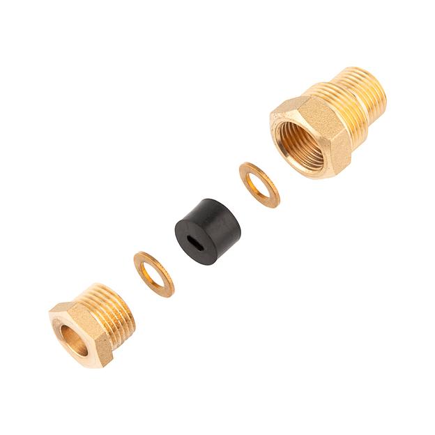 Proconnect 51-0610-2 Сальник с двойной резьбой 1/2 и 3/4 для ввода кабеля в трубу фото 2