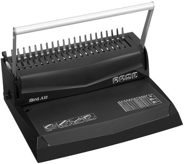 Переплетчик Gladwork iBind A12 (IBIND A12) A4/перф.12л.сшив/макс.450л./пластик.пруж.-51мм) фото 1