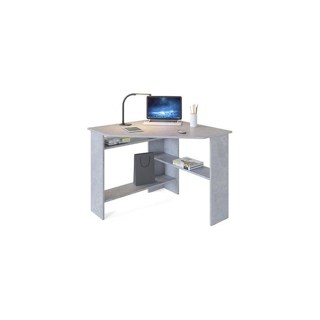 Стол компьютерный Сокол КСТ-02, ЛДСП, бетон фото 1