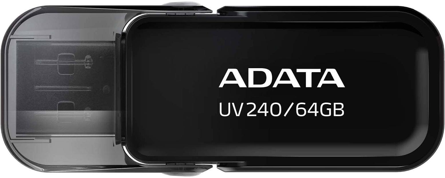 Флеш Диск A-Data 64Gb UV240 AUV240-64G-RBK USB2.0 черный фото 1