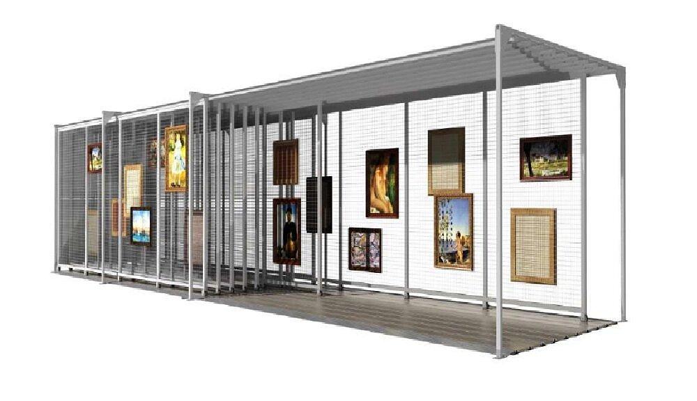 Стеллажи музейные передвижные и стационарные фото 1