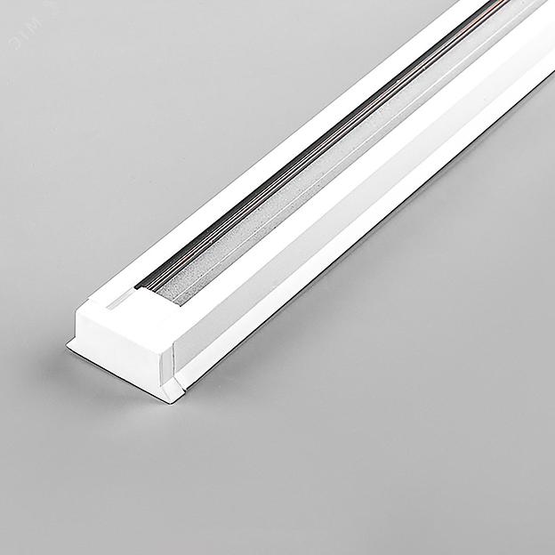 Шинопровод для трековых светильников 2м белый (в наборе токовод заглушка крепление) фото 1