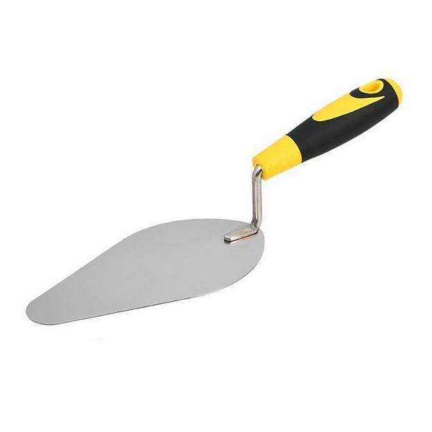 Отделочный инструмент Deli Кельма (мастерок) Deli DL509218 нержавеющая сталь, длина рабочей части 200мм, форма "капля", прорезиненная рукоятка фото 1