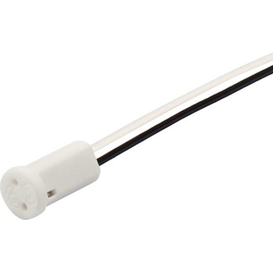 REXANT 11-8880 Цоколь «патрон» керамический G4 с проводом 15 см, (100шт. в упак) белый фото 1