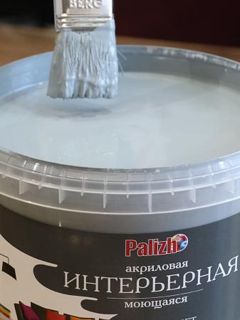 Краска акриловая интерьерная моющаяся цветная Palizh опт фото 4