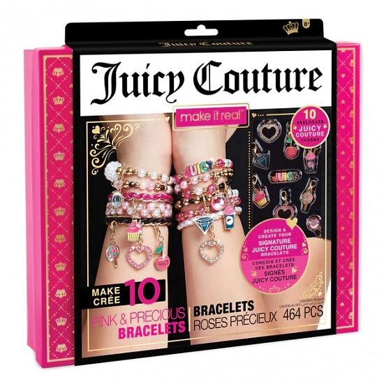 Набор для творчества Make It Real Браслеты с бусинами Juicy Couture Pink and Precious Bracelets 4408MR фото 1