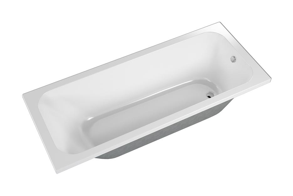 Акриловая ванна прямоугольная «Strict» , белый, 1500х700 мм, опт    фото 1