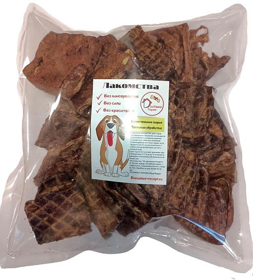 Легкое говяжье крупное лакомство для собак 200 г ОПТ фото 2