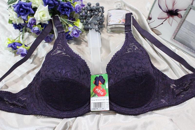 Бюстгальтер № 3-4 на мягком поролоне Арт. К816-5536 с кост.тюльпаны (75-100) (к.4335) фото 2